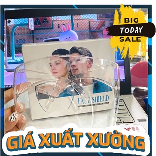 Kính chắn giọt bắn phòng dịch bảo hộ Full Face trong suốt, kính mặt nạ chống dịch bảo hộ sức khỏe