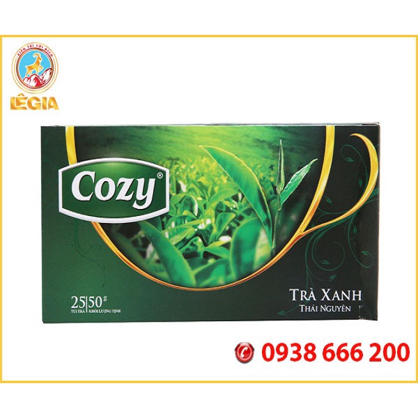 Trà Xanh Thái Nguyên COZY Túi Lọc 50G (THAI NGUYEN GREEN TEA)