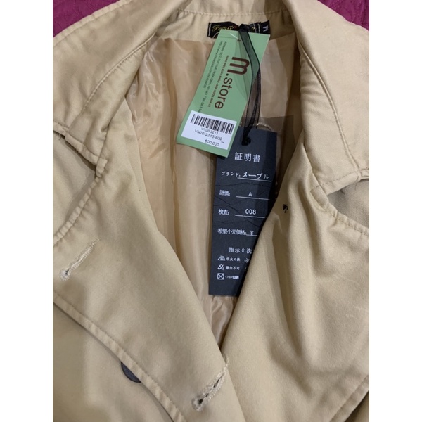 Pass áo măng tô New sz M