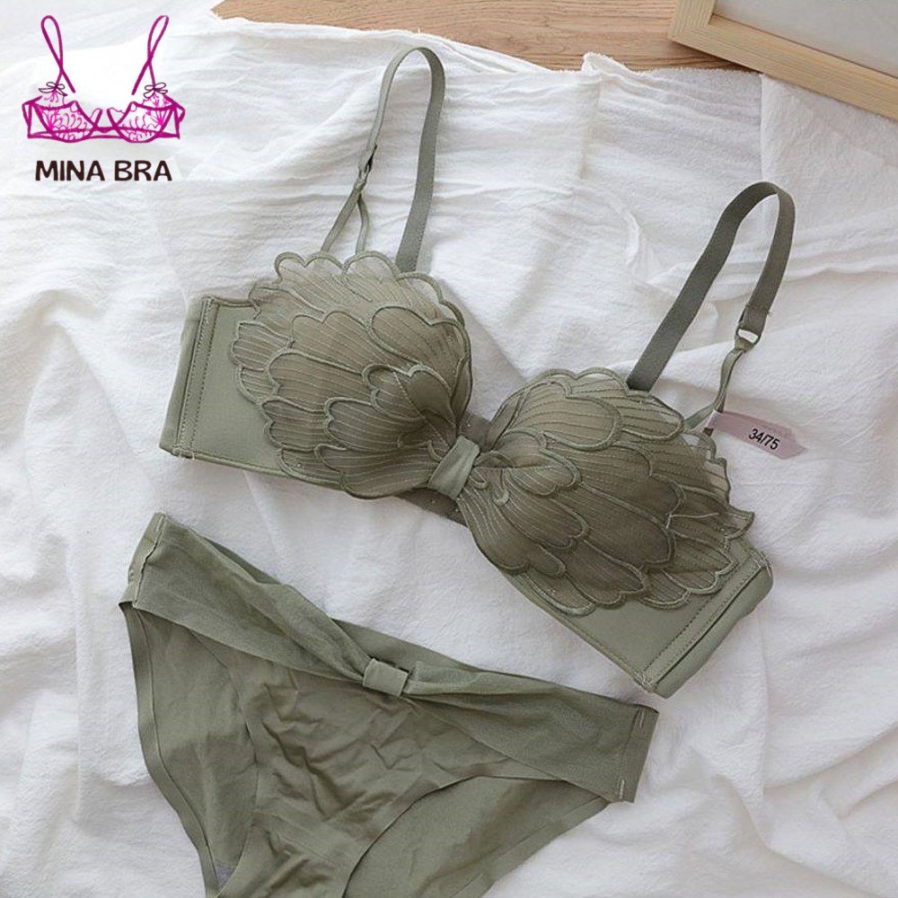 Áo Lót Nữ Không Gọng Phối Ren Họa Tiết Cánh Tiên Quyến Rũ Thời Trang MINABRA Áo Ngực Quả Ngang Siêu Tản Nhiệt SR04 | BigBuy360 - bigbuy360.vn