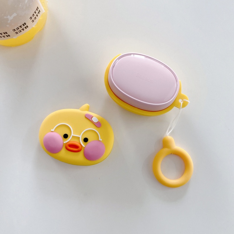 Vỏ Bảo Vệ Hộp Sạc Tai Nghe Không Dây Baseus Bowie E2 Bằng Silicon Họa Tiết Phi Hành Gia Hoạt Hình Cho Baseus E2