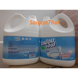 (SGT) Nước rửa chén LiponF Không mùi Can 3200ml ( Thái Lan)