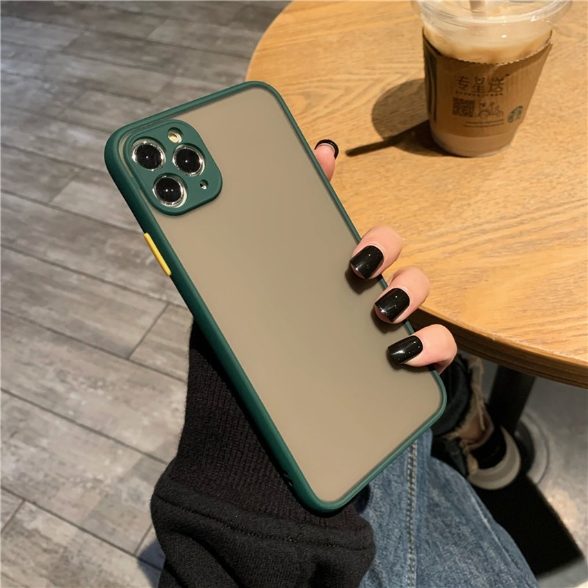 Ốp điện thoại nhám màu macaron chống sốc cho iPhone 11 Pro Max XR XS Max X XS 7 8 Plus 11Pro | BigBuy360 - bigbuy360.vn