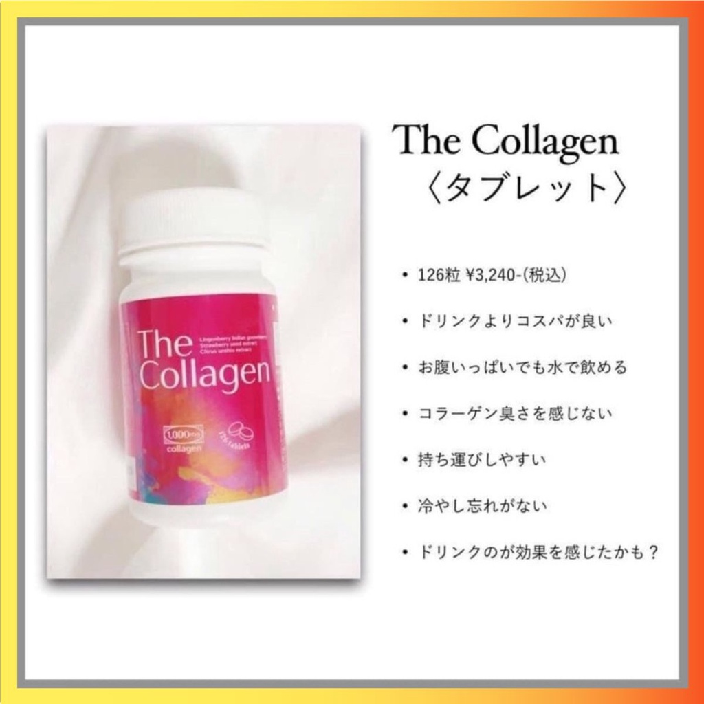 Viên uống đẹp da Shiseido the collagen 126 viên Nhật bản