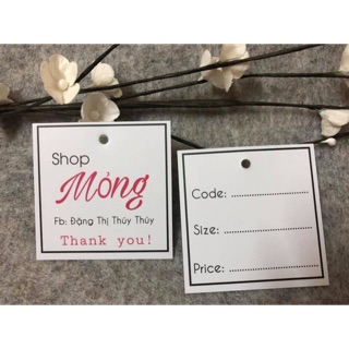 In tag giấy quần áo