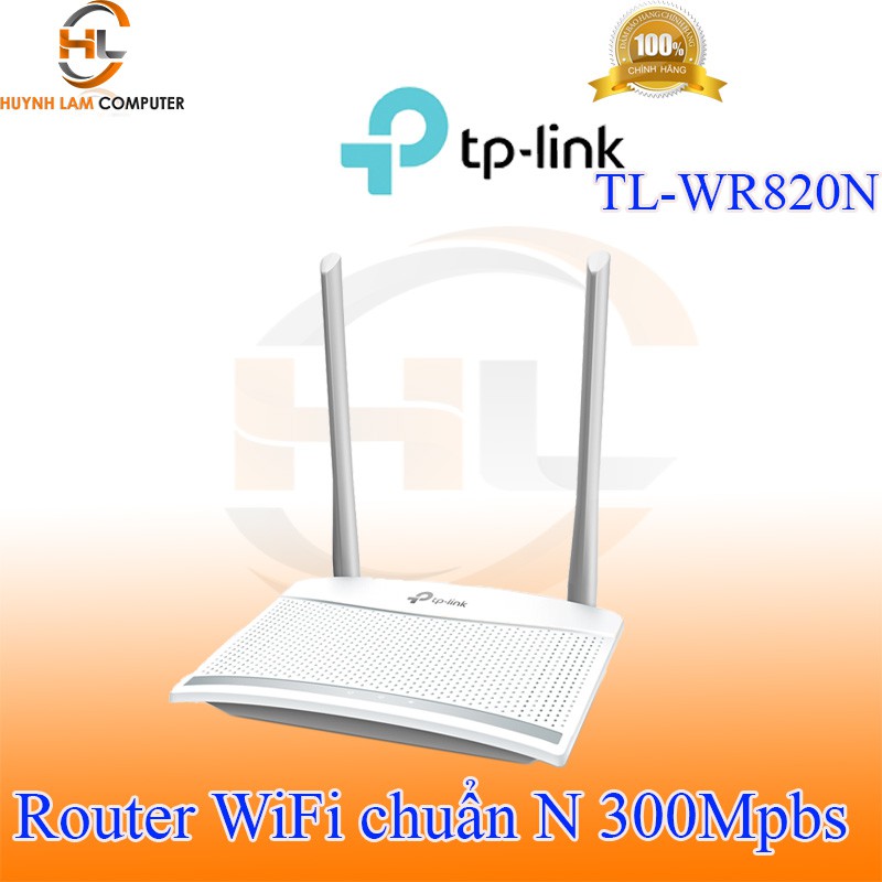 Bộ phát WiFi-Router WiFi TPlink TL-WR 820N chuẩn N tốc độ 300Mbps FPT phân phối