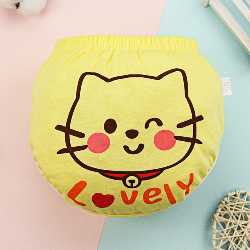 Quần lót Lucky Big Cat cotton PP tinh khiết dễ thương dành cho bé gái 2-3 tuổi