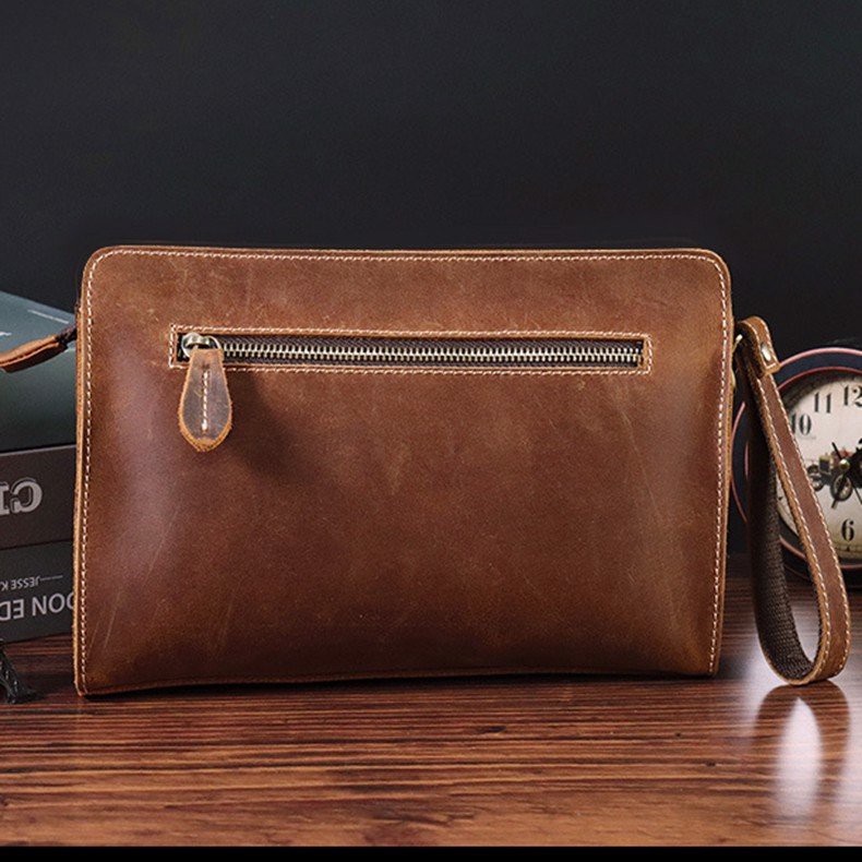 CLUTCH CẦM TAY DA SÁP CÓ QUAI MÓC - 2281927