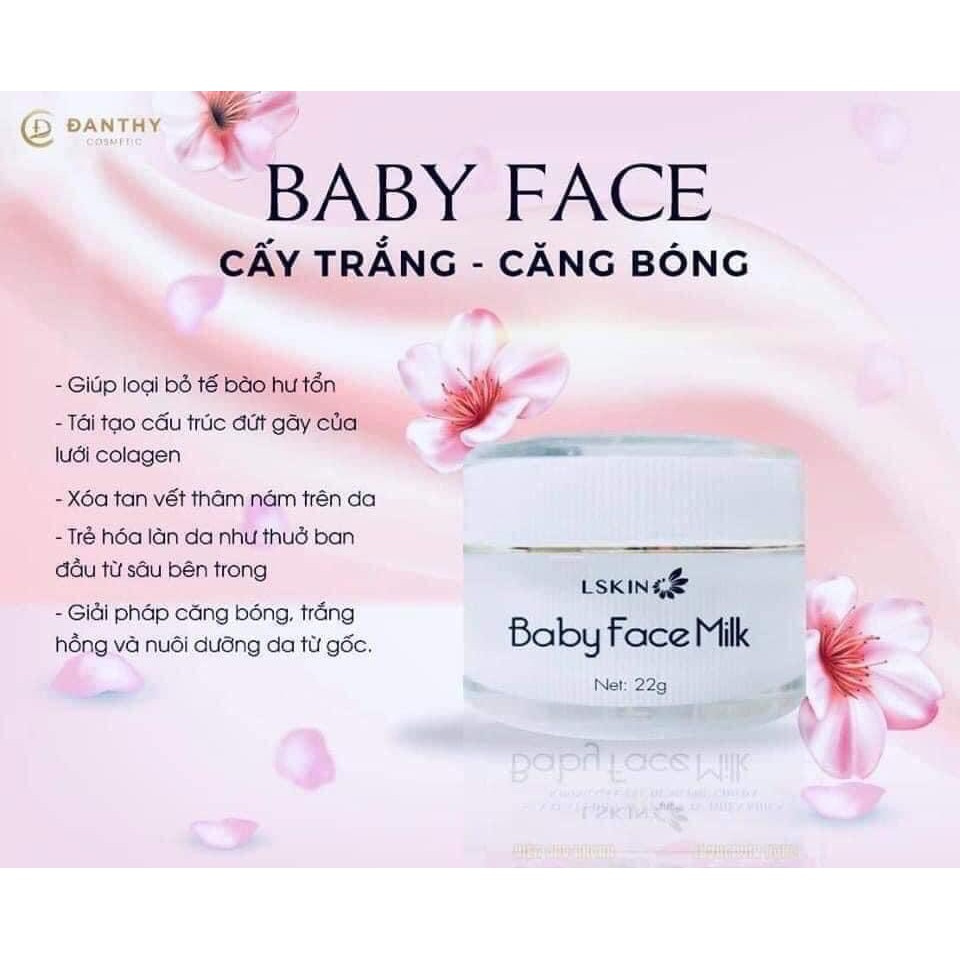 Kem baby face milk Đan Thy Chính hãng