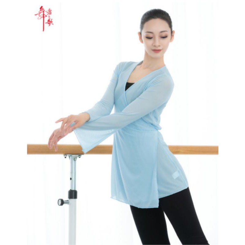 Áo múa cổ trang buộc dây 2, tặng áo 2 dây
