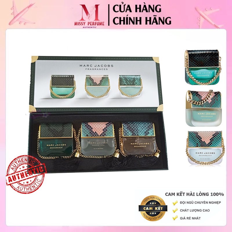(Bộ mini) sét Nước Hoa Marc Jacob. Bộ 3 chai Hàng hiếm. biểu tượng lấp lánh của sự quyến rũ và sang trọng | Thế Giới Skin Care