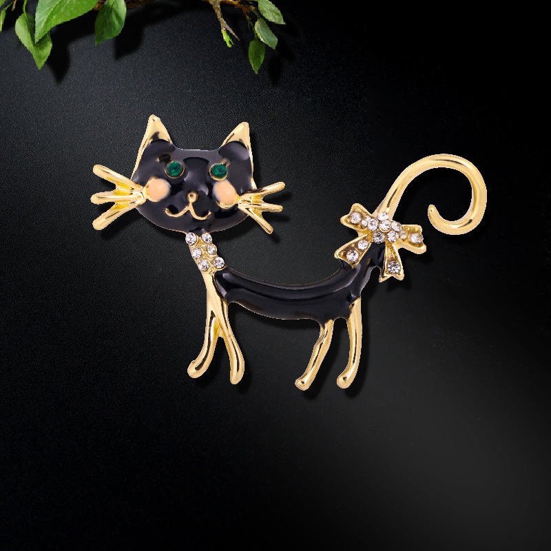 Ghim Cài Áo Hình Mèo Dễ Thương