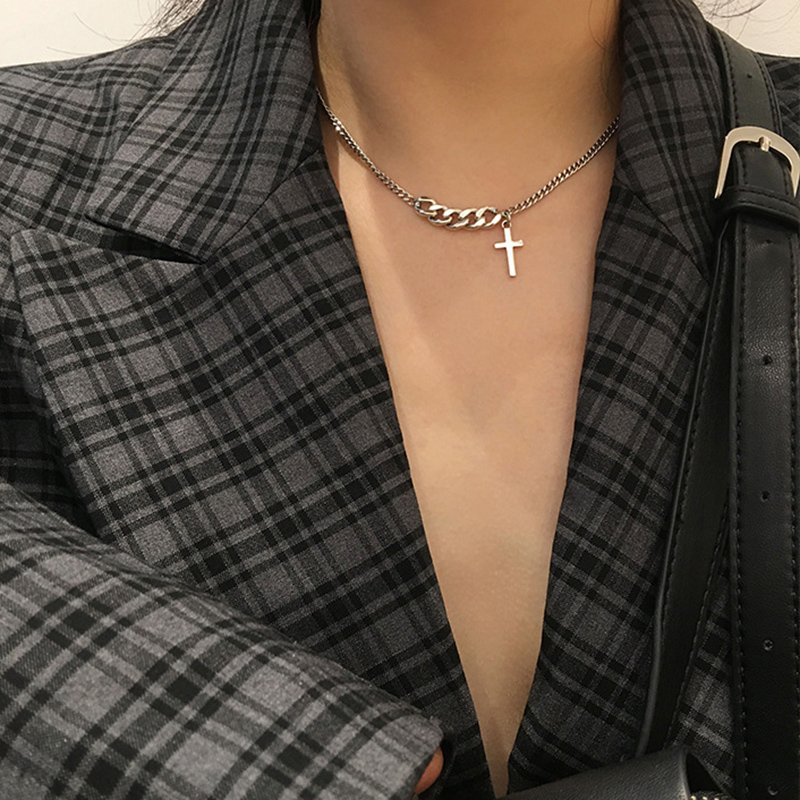 Vòng cổ choker mặt hình thánh giá phong cách cổ điển sang trọng nhẹ nhàng linh hoạt