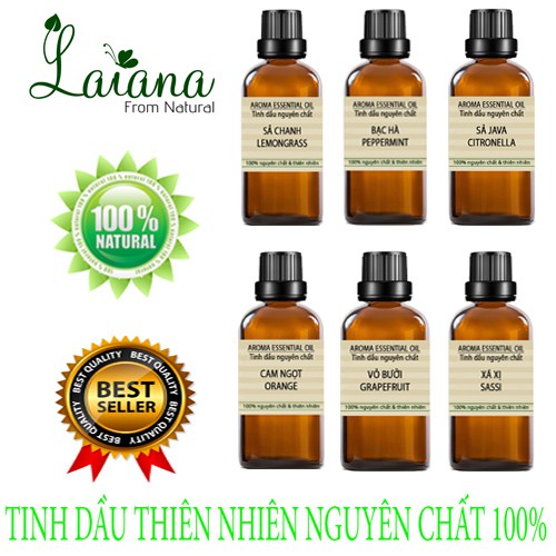 Tinh dầu nguyên chất 100ml LAIANA ( nhiều mùi)