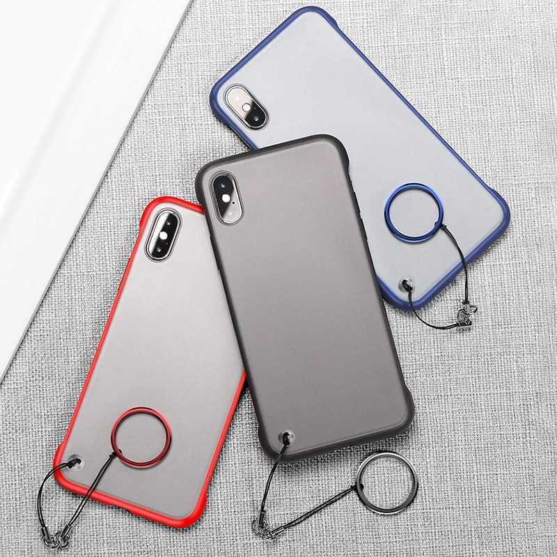 Ốp điện thoại không cạnh viền đơn giản bảo vệ cho iPhone X XS XS Max XR | BigBuy360 - bigbuy360.vn