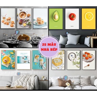 (Có ẢNH THẬT)  Tranh Treo Tường Canvas,Decor nhà bếp, nhà ăn,Phòng khách, giá rẻ,đẹp ⚡FREE SHIP⚡in theo yêu cầu