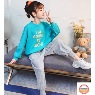 Set bộ quần áo thu đông dành cho bé gái 14-45kg ( 4-14 tuổi). Chất liệu đẹp, đường may kỹ.
