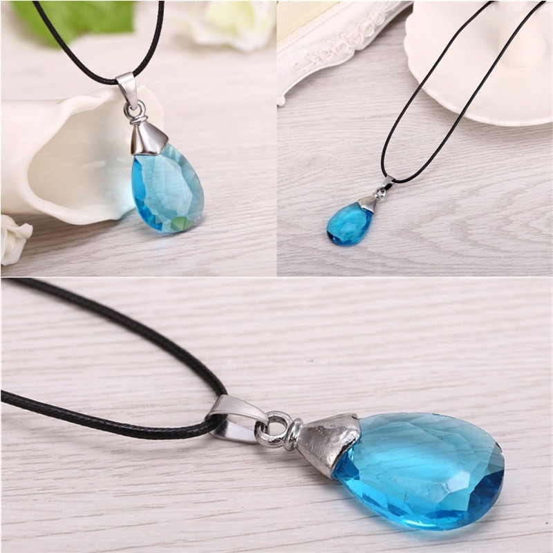 Vòng cổ đính đá pha lê hóa trang nhân vật hoạt hình Sword Art Online sao kirito / asuna