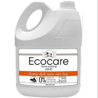 Nước rửa tay organic Ecocare tinh dầu cam , bồ hòn  size 4 lit