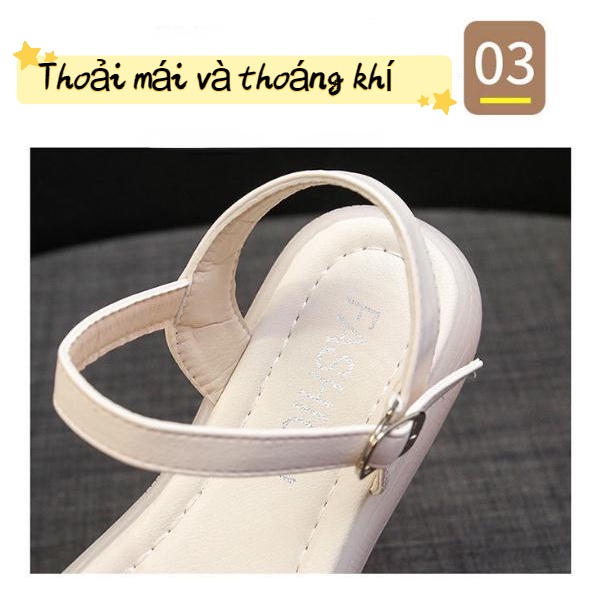 Dép Sandal La Mã Đế Mềm Đơn Giản Cho Nữ Mùa Hè