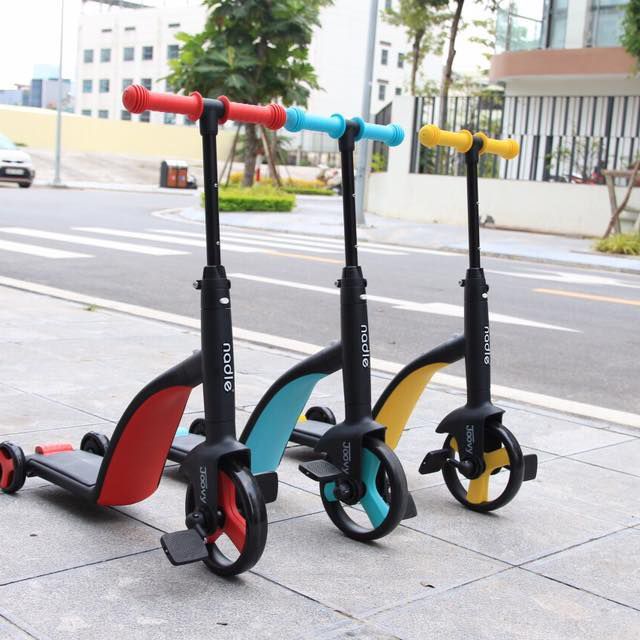 Siêu xe Nadle 3 in 1: scooter/xe chòi chân/xe đạp