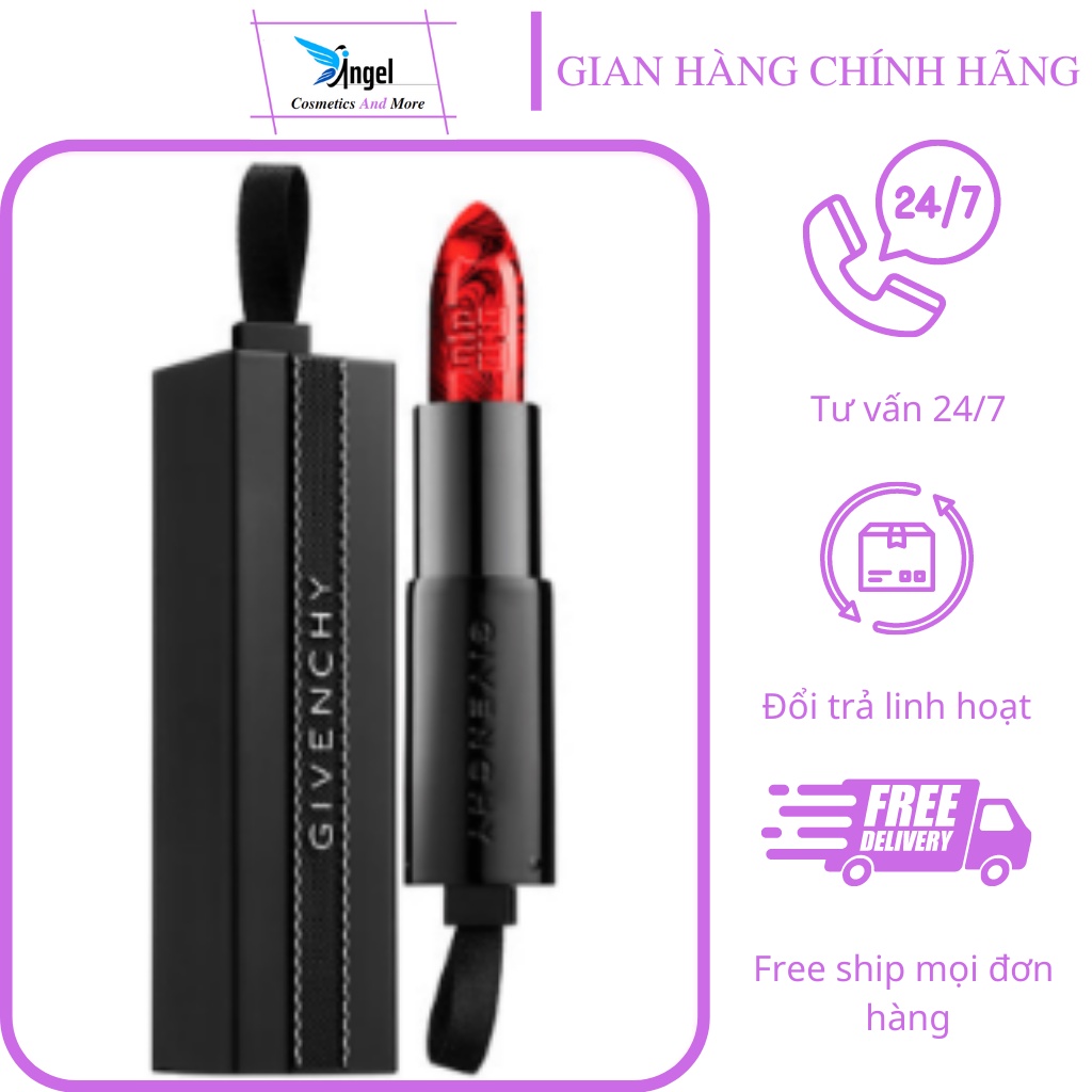 Son Minisize Givenchy Rouge Interdit Lipstick 1.5g Màu 25 Đỏ Sen Đậm  Siêu Hot 2022