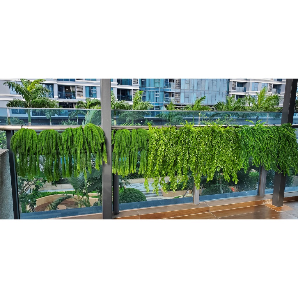 Dây dương xỉ treo giả trang trí bằng nhựa trang trí shop, cafe - Jassi Decor