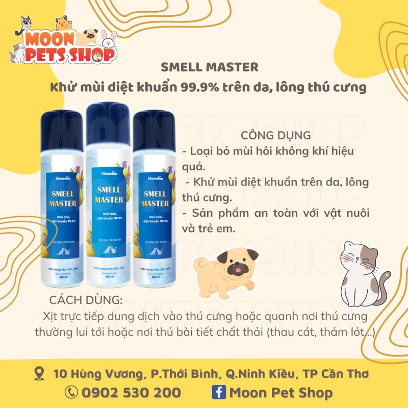 Xịt khử mùi thú cưng Smell Master