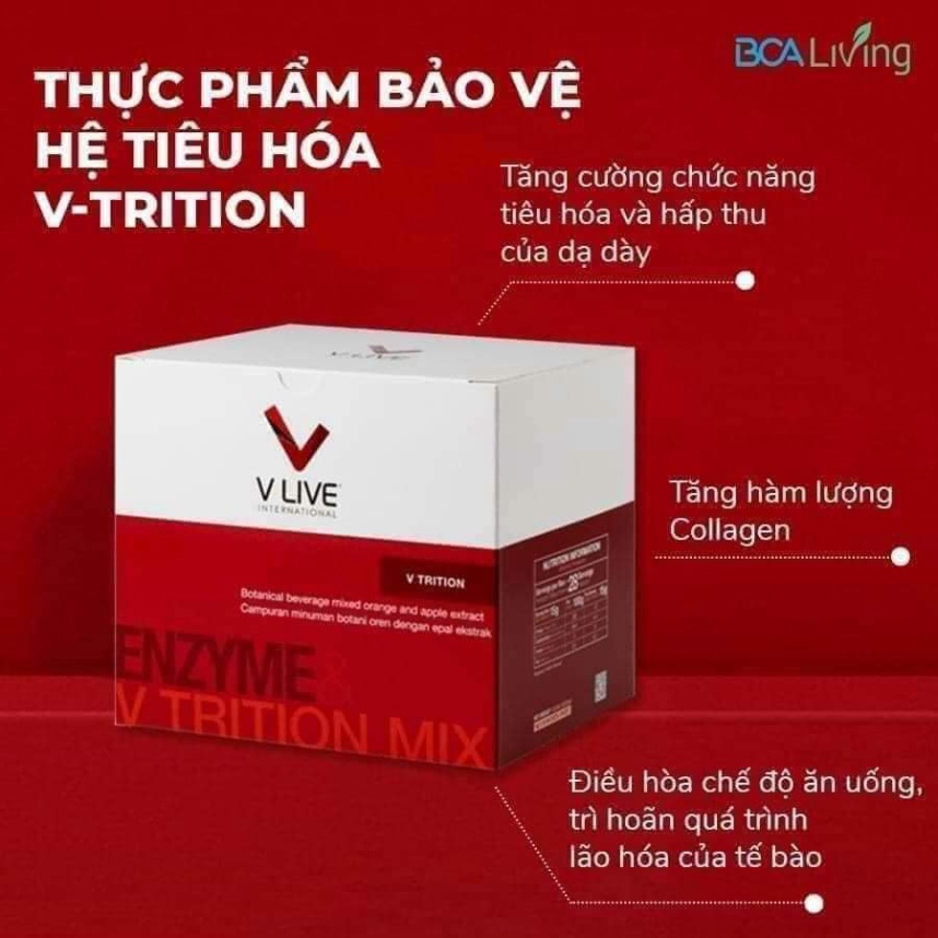 Vlive Bộ 3 thực phẩm dinh dưỡng tế bào tăng khả năng hấp thu oxy, dinh dưỡng, tăng cường hệ thống miễn dich