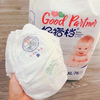 Tã/Bỉm dán/quần Good Partner size S112/M96/M92/L82/XL76/XXL72 nhiều miếng siêu tiết kiệm