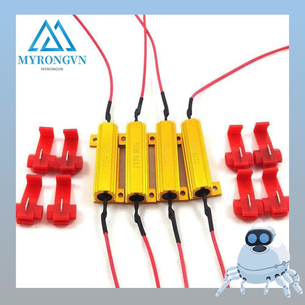 MYRONGOODS 50W 6 ohm Headlight Load Resistor Turn Signal LED Resistance Car Accessories