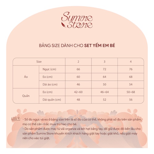 Sumire Store SET Áo yếm xòe organza Hoa Niên Ca BÉ - Xanh cốm