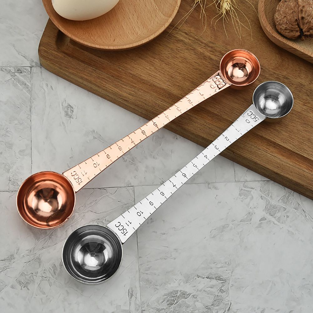 Muỗng Đo Lường Hai Đầu Cán Dài 15 Cc &amp; 5 Cc Tiện Dụng Cho Nhà Bếp