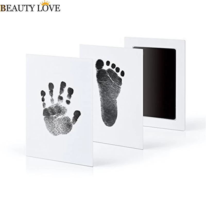 Bộ Đệm Mực In Dấu Chân Cún Không Độc Hại Cho Bé Sơ Sinh 0-6 Tháng Tuổi
