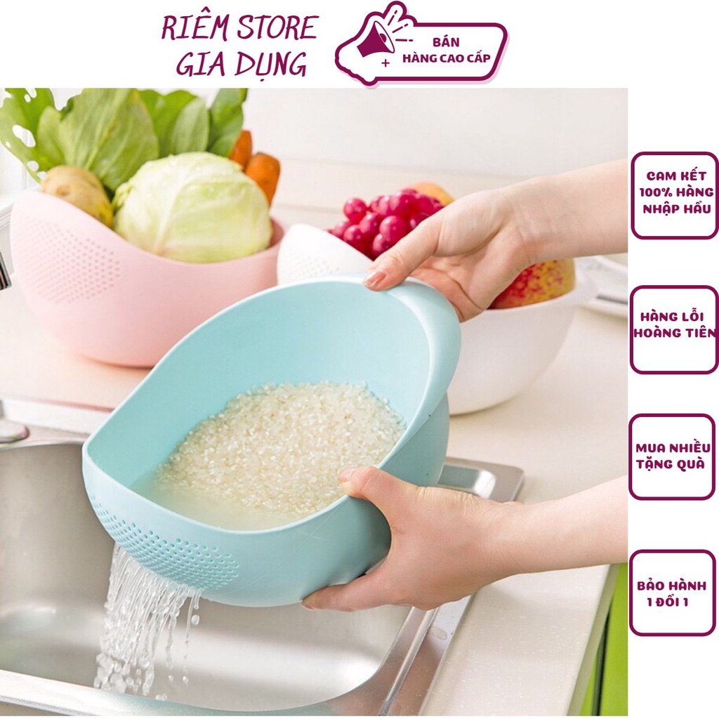 Rổ Vo Gạ Đa Năng❤️FREESHIP❤️Rổ Nhựa Vo Gạo, Rửa Rau Củ Qủa Tiện Lợi Cho Nhà Bếp Cực HOT