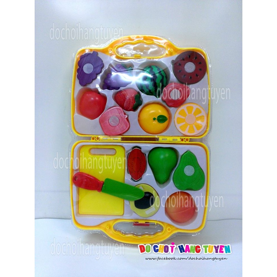 VALI CẮT DÁN TRÁI CÂY, LÊ, CAM, DƯA HẤU TÁO..... CHO BÉ