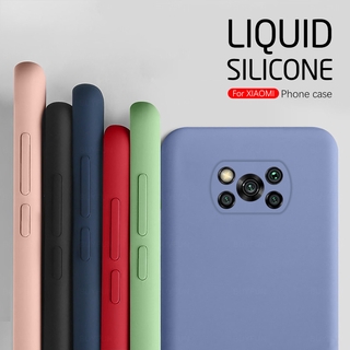 Xiaomi Mi 9T 10T Pro Poco X3 NFC F2 Liquid TPU Silicone Cover Phone Camera Protection Case