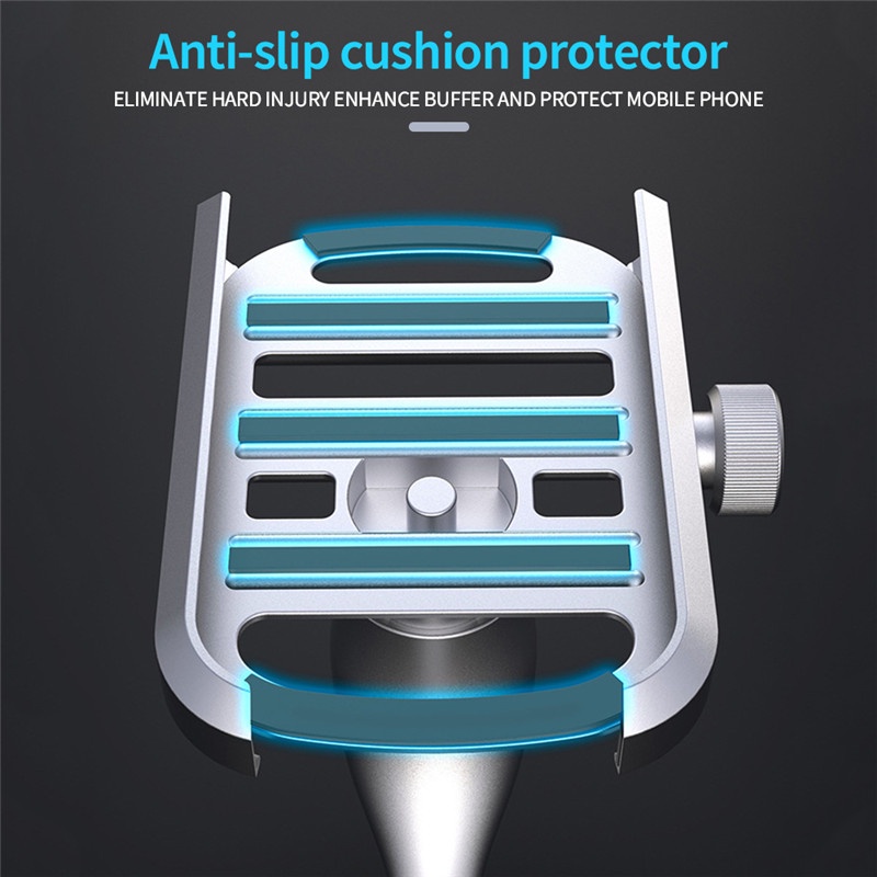 Giá đỡ điện thoại xoay 360 độ gắn tay lái xe đạp / mô tô tiện dụng