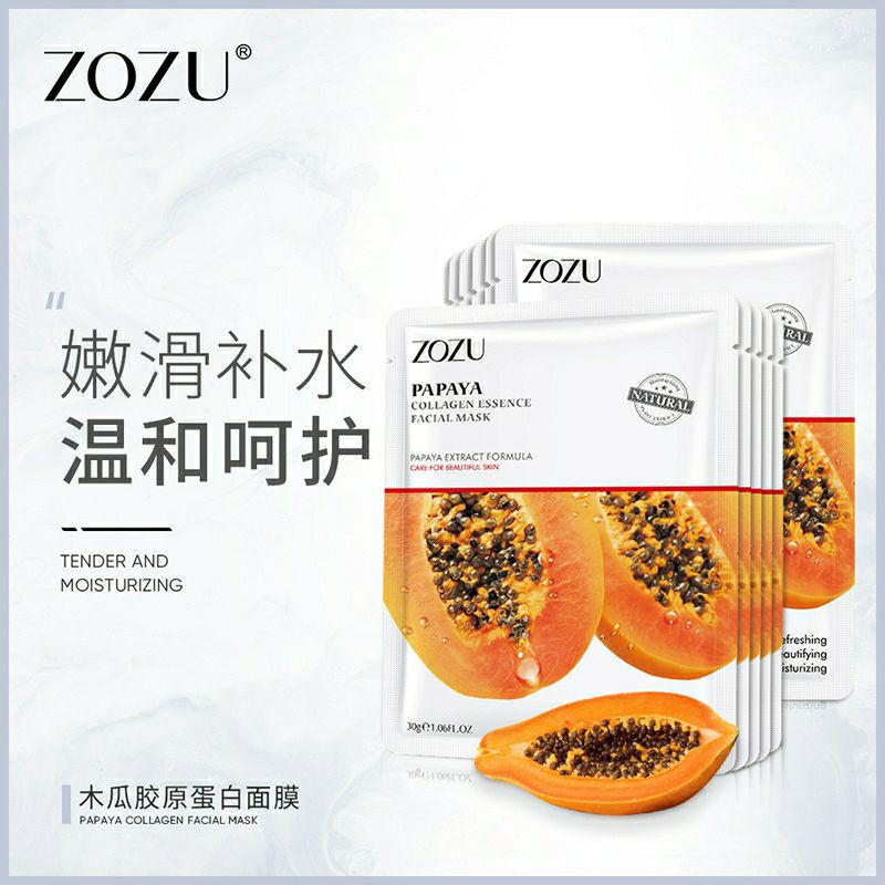 COMBO 5 MIẾNG MẶT NẠ COLLAGEN ESSENCE FACIAL MASK TRÁI CÂY THIÊN NHIÊN ZOZU