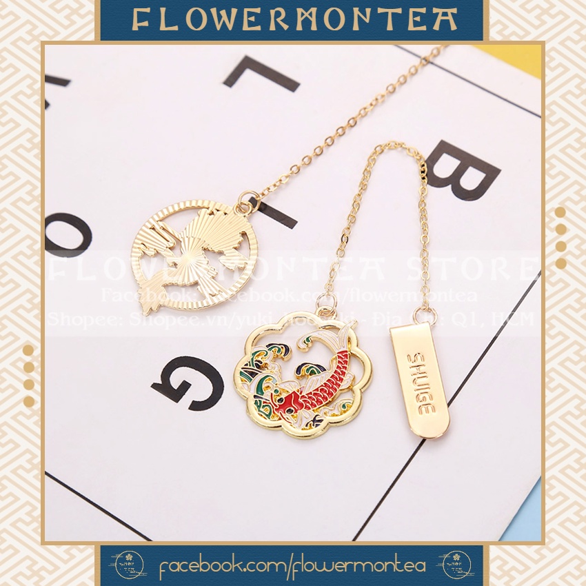 Thẻ Đánh Dấu Sách | Bookmark Dây Kim Loại - Cổ Phong 02