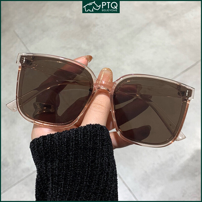 Kính Mát Gọng Vuông Chống Tia UV400 Màu Đen Cổ Điển Dành Cho Nam Và Nữ