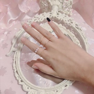 set 5c nhẫn thanh mảnh phong cách Hàn Quốc