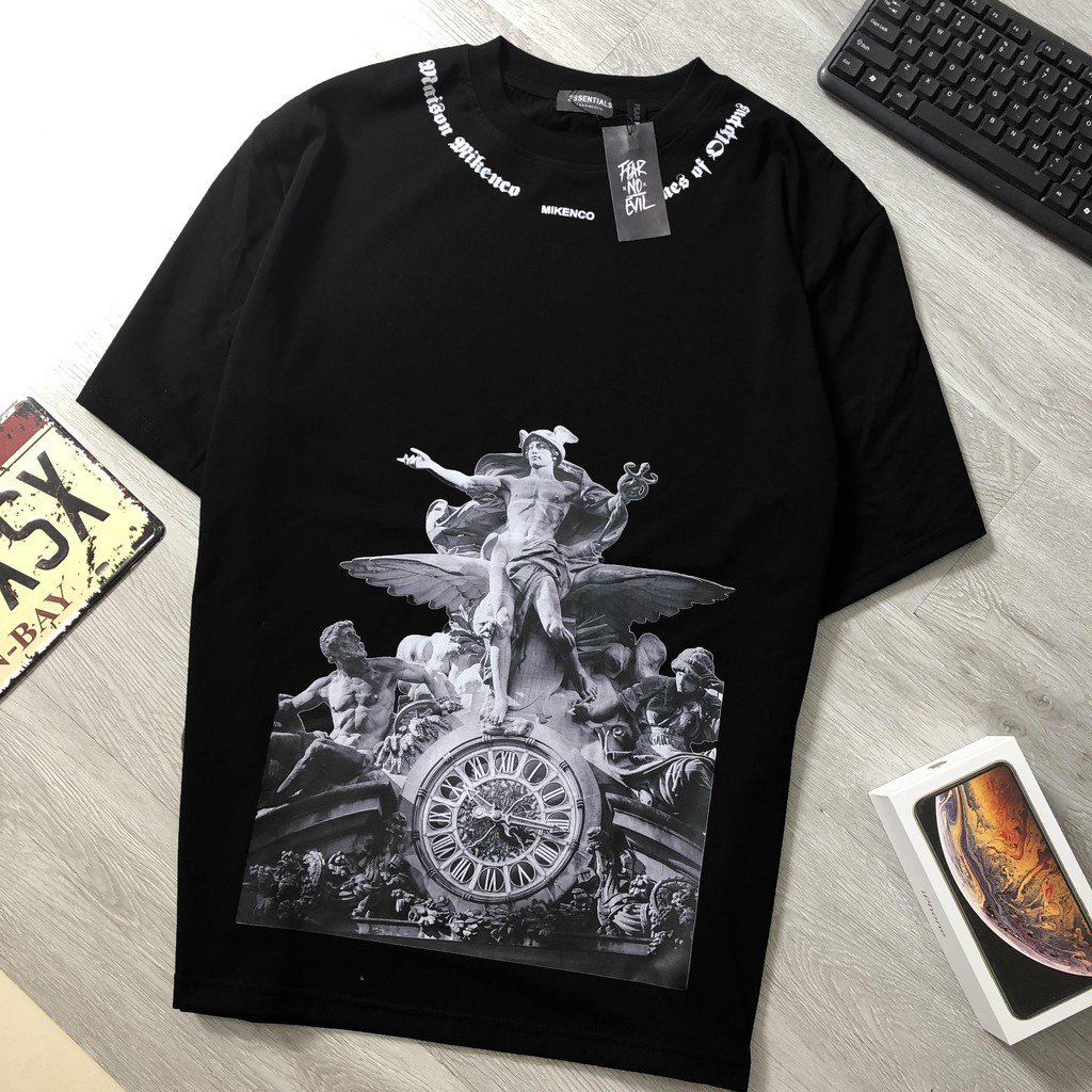 Áo Thun Tay Lỡ, Áo Hè Nam Nữ Mikenco Hình Nam Thần Cực Chất, Vải Mát Thấm Hút Mồ Hôi