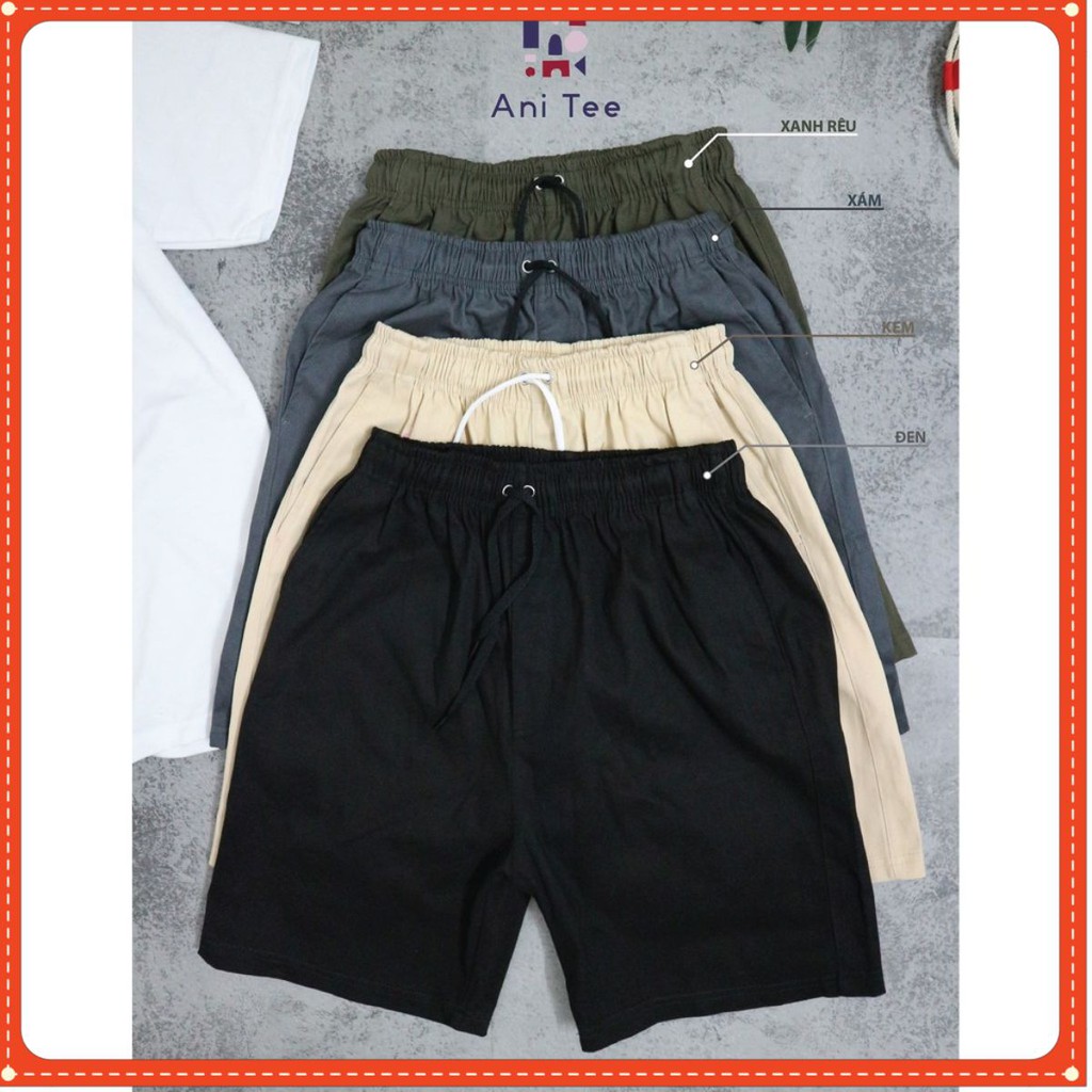 [ANI TEE] QUẦN SHORT KAKI TRƠN CHO NAM VÀ NỮ | BigBuy360 - bigbuy360.vn