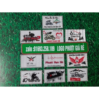 logo phượt tem xe logo phản quang