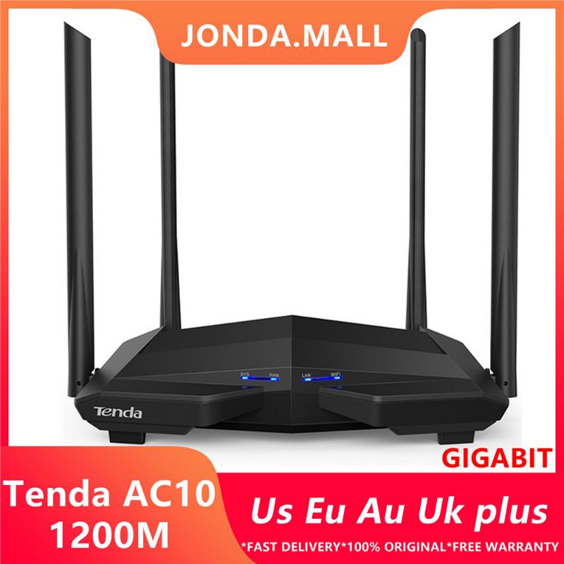 Bộ Phát Wifi Tenda AC10 Dual Band 2.4Ghz/5Ghz AC1200Mpbs Gigabit Wan/Lan/1000Mb | BigBuy360 - bigbuy360.vn