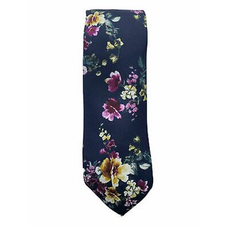 Cà vạt cao cấp xanh hoa