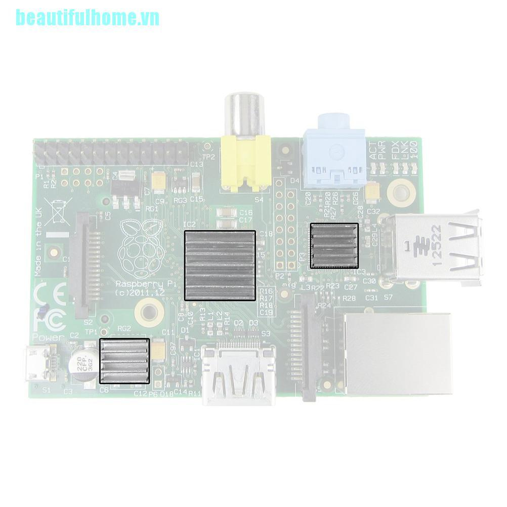 [NEAUTVN]Aluminum Heatsink x3pcs - Protect OverClocking Raspberry Pi 2 & Model B