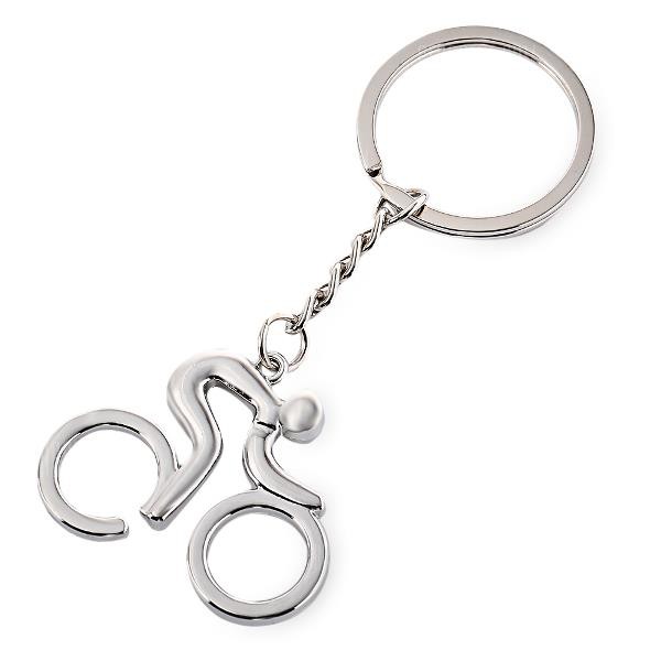 Móc Khóa Vintage Người Đi Xe Đạp - Móc Chìa Khóa Kim Loại Phong Cách Cổ Điển Duashop