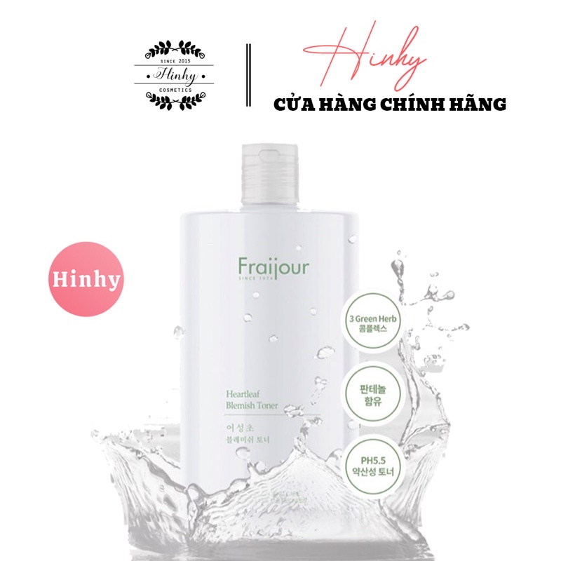 Toner Cấp Ẩm Dịu Da Fraijour Heartleaf Blemish 500ml